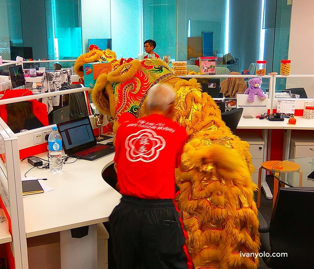 CNY 2017 Lion Dance in Office