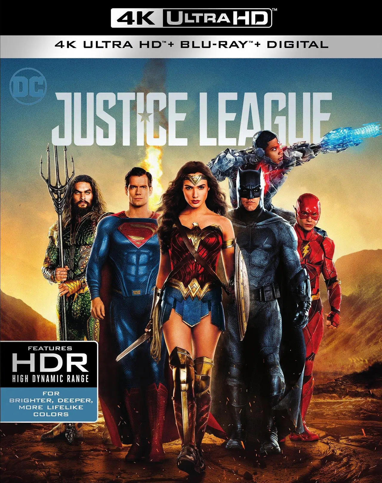 Justice League 4K HDR Blu-ray
