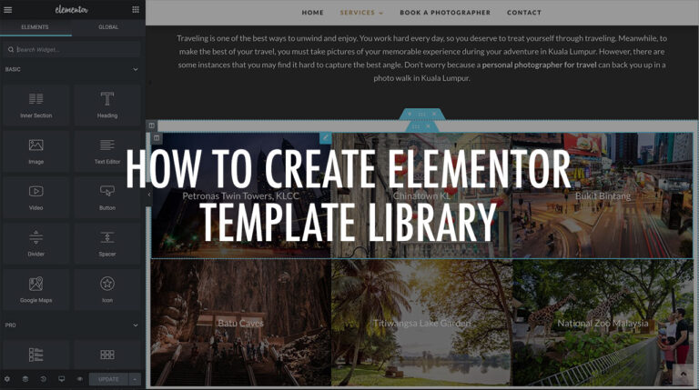 How To Create Elementor Template Library on WordPress