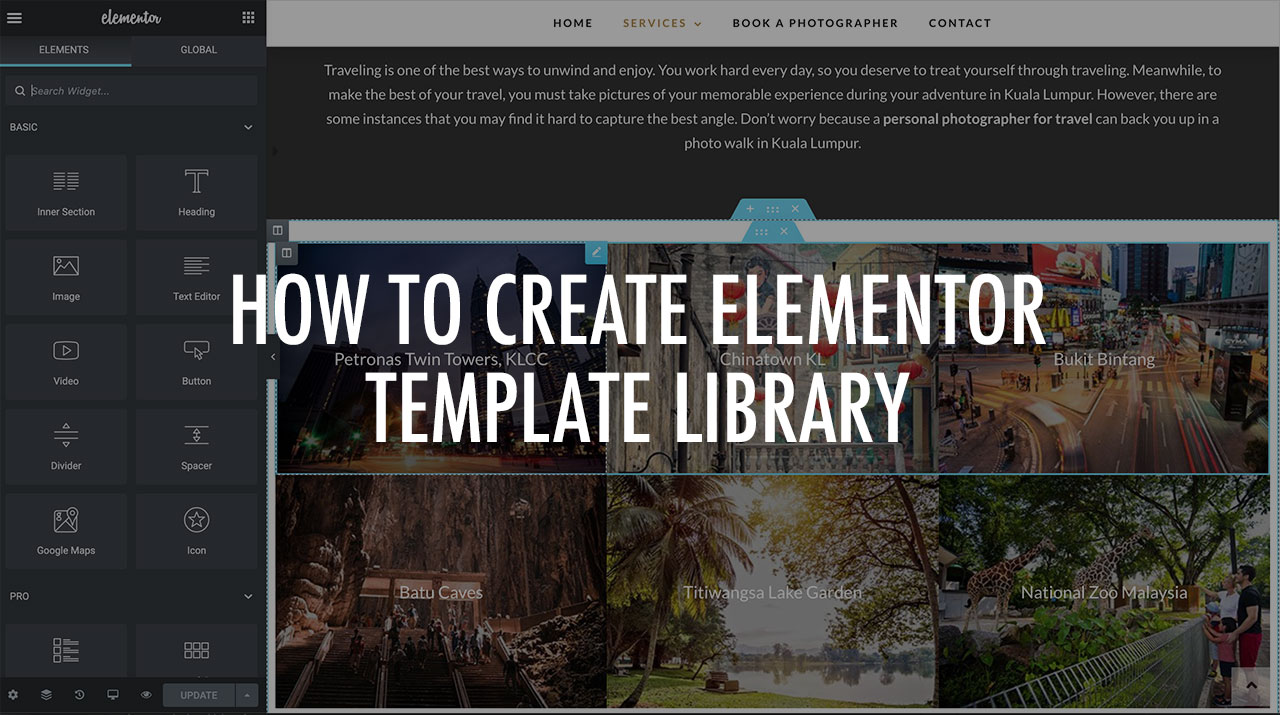 How To Create Elementor Template Library on WordPress