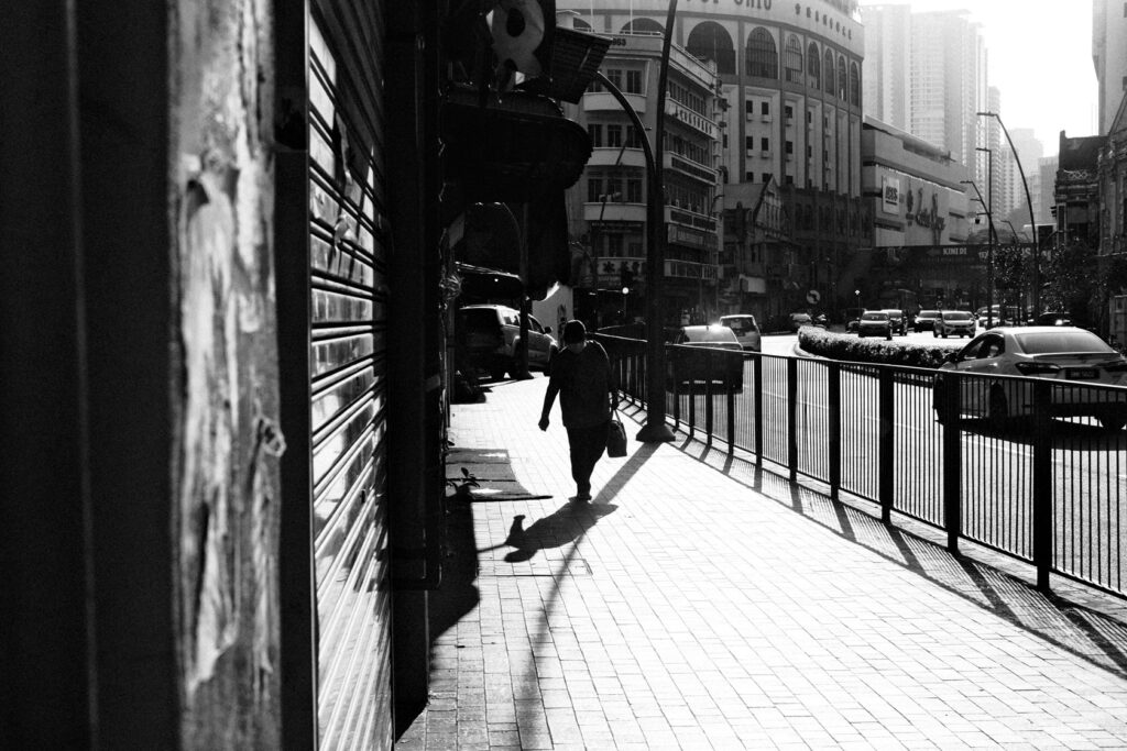 High Contrast BW Daido Fujifilm Recipe Street Photography