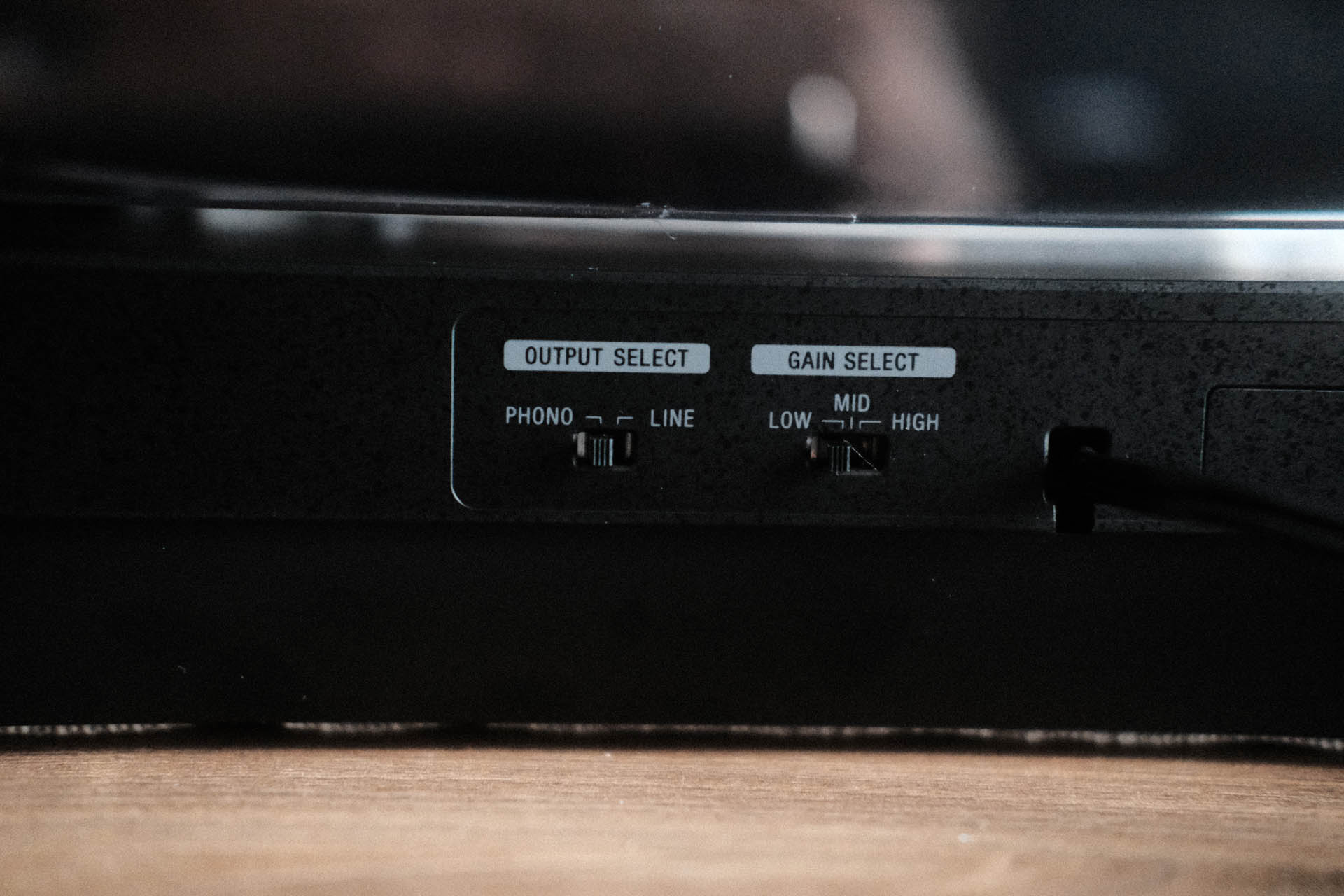 Sony PS-LX310BT Output Select